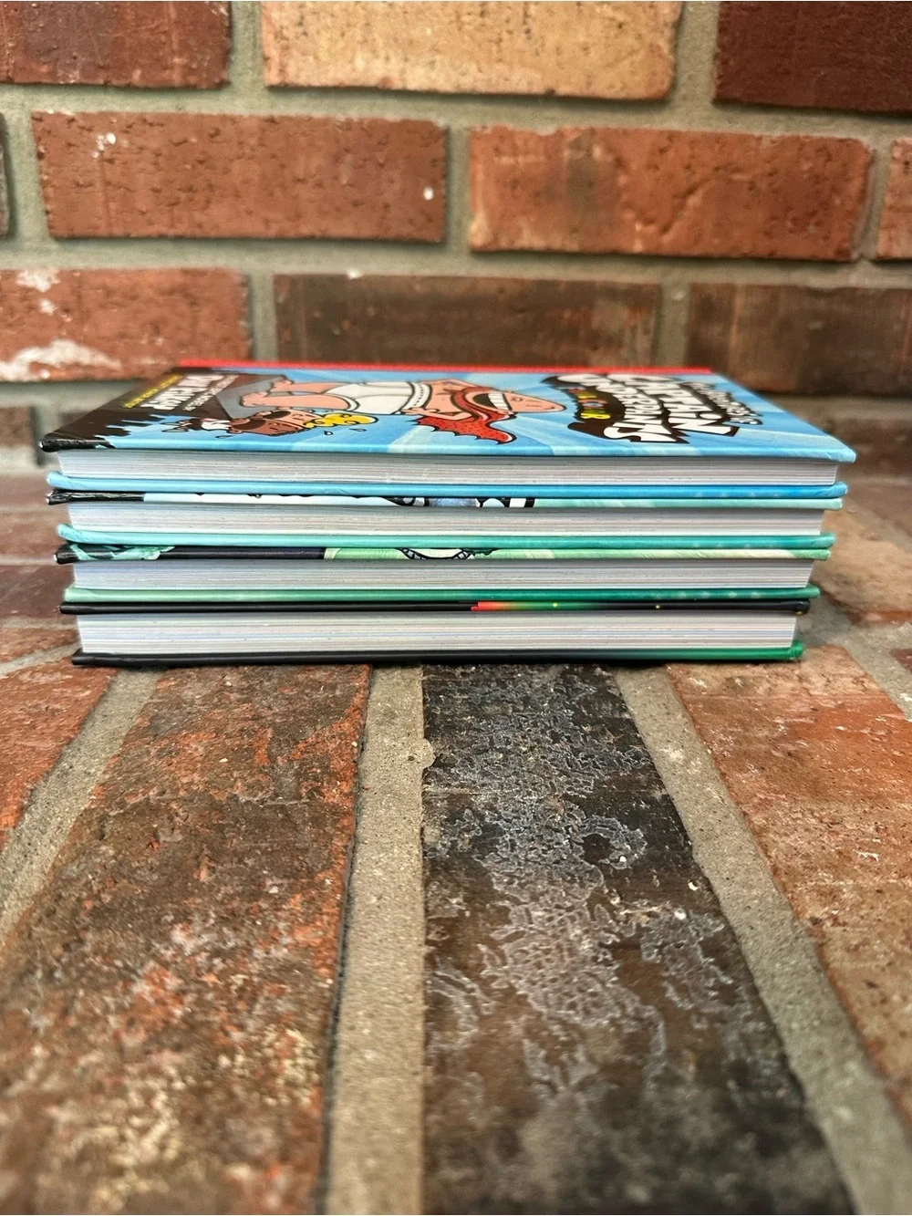 Lot Of 4 Captain Underpants Hardcover Epic Novels 1, 2, 7 and 11 Full Color